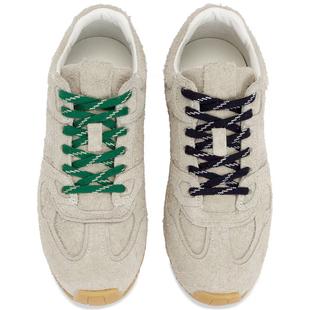 Alohas suede fuzzy light grey sneakers